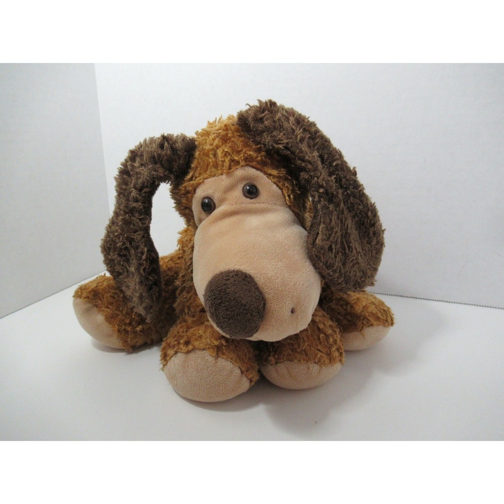 Mary Meyer Flip Flop Dukey Dog Puppy Flip Flops Brown Plush tan big long nose